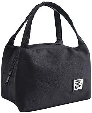 Clearance!! Quistal Adult Lunch Box Thermal Insulated Canvas Stripe Lunch Bag Large Cooler Tote Bag for Men, Women, Kid