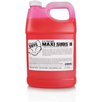 Chemical Guys CWS_101 Maxi-Suds II Super Suds Car Wash Soap and Shampoo, Cherry Scent (1 Gal)
