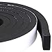 Yotache Foam Insulation Tape 2 Rolls 1 Inch Wide X 3/8 Inch Thick, High Density Foam with Adhesive Tape Self Stick Weather Stripping Thick, Total 13 Feet Long (2 X 6.5 Ft Each)