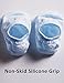 BabaMate Toddler No Show Socks Little Girls Boys Cotton Socks Low Cut Ankle Socks 1-3T (6 Pairs)