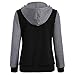Jushye Women's Hoodies Jacket Coat, Ladies Autumn Hoody Fashion Long Sleeve Hoodie Sweatshirt Print Causal Tops Blouse (XL, Black)