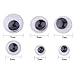 PandaHall Elite 600 Pieces 4-9mm Round Wiggle Googly Eyes Without Self-Adhesive for DIY Scrapbooking Crafts Toy Accessories Black