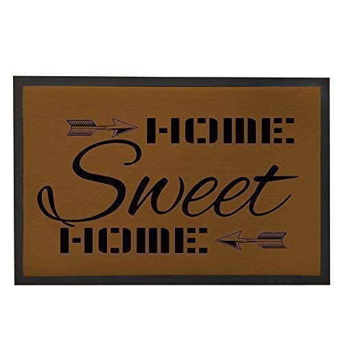 Woodrow Non-Slip Rubber Back Doormats Sweet Home Mat Rug Indoor Front Door One Size