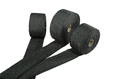 Hooked on Products #HP001/15' High Temperature Black Exhaust/Header Wrap