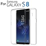 Galaxy S8 Case, LHEI Clear Flexible Rubber 2-Piece Front and Back TPU Phone Cover for Samsung Galaxy S8 (2017)