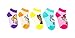 Paw Patrol Little Nickelodeon Girls 5 Pack Shorty, Assorted Bright, Fits Sock Size 5-6.5 Fits Shoe Size 4-7.5