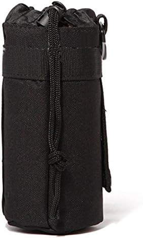 Aquir Outdoor Sports Bag, Portable Travel Camping Mineral Water Bottle Pouch Bags (Black)