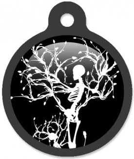 Gothic Winter Skeleton Full-Color Personalized Custom Key Chain