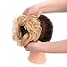 Stamped Glorious Real Human Bun Extensions Hair Pieces for Women Wedding Messy Hair Scrunchies Chignon Hairpiece Natural Hair for Women Kids Donut Updo Ponytail Hair Chignons (613), 2 Count