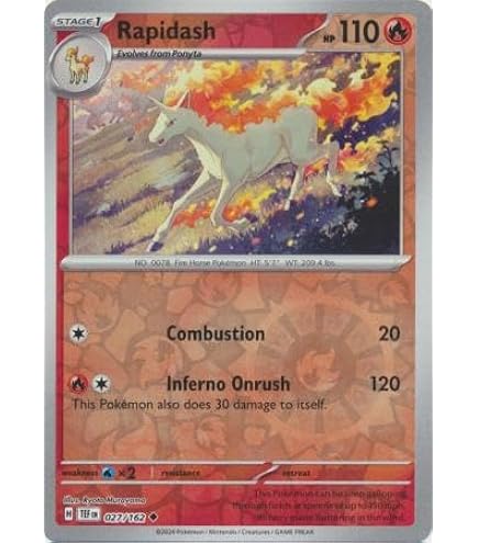 Amazon.com: Pokemon - Rapidash (17/114)