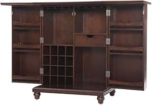 Amazon.com: Crosley Furniture Cambridge Expandable Top Bar Cabinet