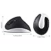 AURTEC Left-Handed Mouse, Rechargeable 2.4G Wireless Ergonomic Vertical Mice with USB Receiver, 6 Buttons and 3 Adjustable DPI 800/1200/1600 for Left Hand, White