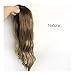 Synthetic Wig,Dark Rooted Ombre Middle Part Curly Wave Natural Looking Long Synthetic Hair, Blonde Full Heat Resistant Wig for Women,27.5in