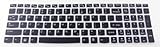 Folox Keyboard Skin Protector for Lenovo IdeaPad G500 G505 G510 G570 G575 G770 G580 G585 G710 G700 G780 Flex 15 Z50-70 N50 M50-70 B5400 Y70 Y70-70T Z51 Z70 (Black)
