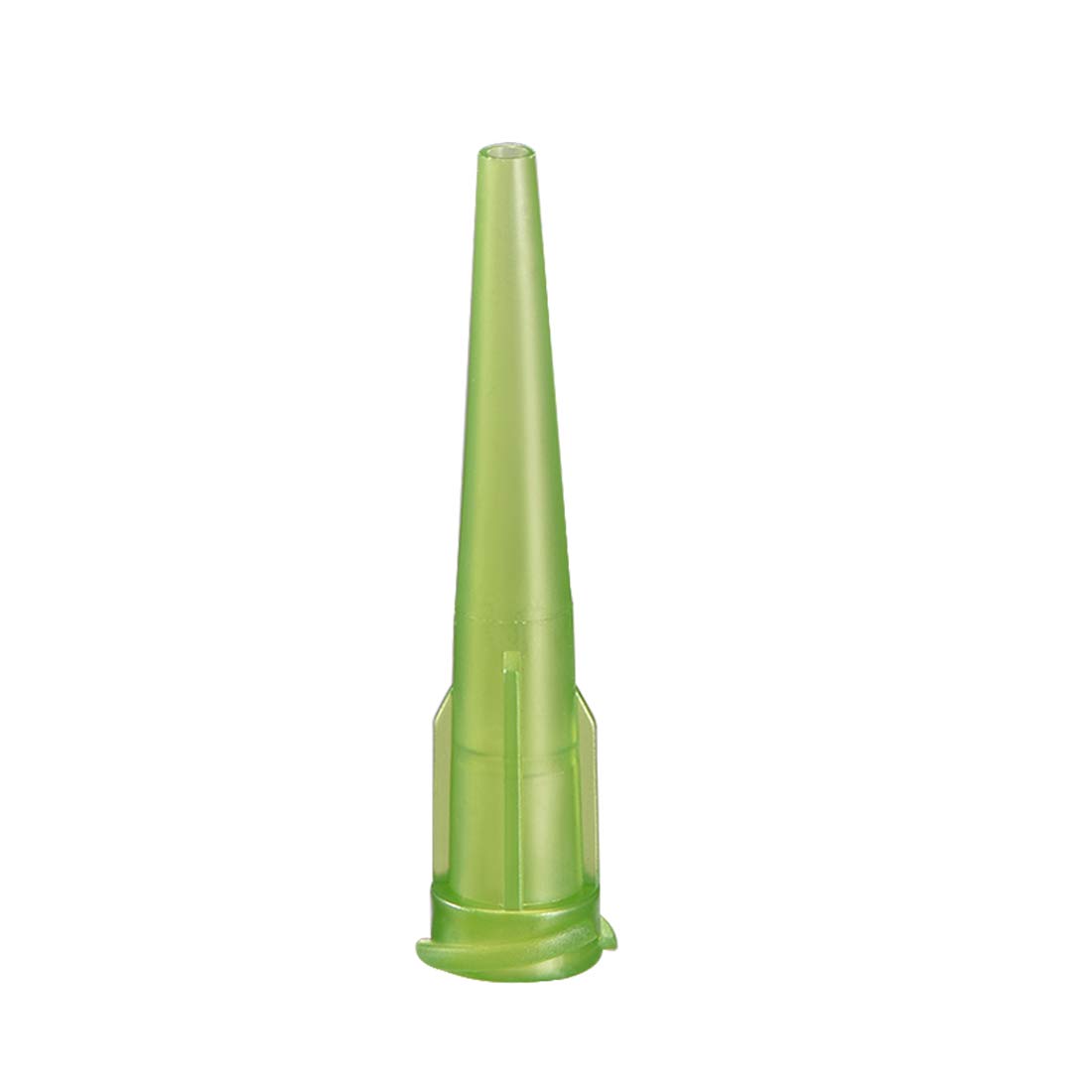 sourcing map Industrial Blunt Tip Tapered Dispensing Fill Needle 14ga X 1.26" Olive 250pcs