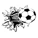 Sonline Soccer Ball Football vinyl Wall Sticker Decal Kids Room Decor Sport Boy Art Bedroom,s2002