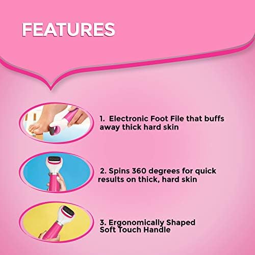 Amope Splashproof Electronic Foot File Foot Spa Pedicure Tool Callous Remover-Pedi Perfect Advance 2 Speed, 1 Count (Packaging May Vary) 3 Amope Splashproof Electronic Foot File Foot Spa Pedicure Tool Callous Remover-Pedi Perfect Advance 2 Speed, 1 Count (Packaging May Vary)