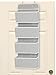 Simple Houseware 4 Pocket Over the Door Wall Mount Hanging Organizer, Grey