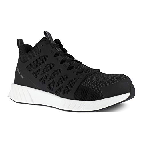 Reebok Work Men's Fusion Flexweave Eh Comp Toe Mid B Black and White - 11 Wide