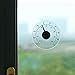 GuDoQi Indoor Outdoor Window Thermometer, No Battery Required, Transparent Dial, Weather Thermometer, Accurate Readings for Home, Office, Patio