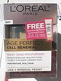 Premium Pack Age Perfect Cell Renewal Rosy Tone Face Moisturizer with LHA and Imperial Peony for Visibly Younger Looking Skin, Anti-Aging Day Cream for Face, Non-greasy, 1.7 oz.