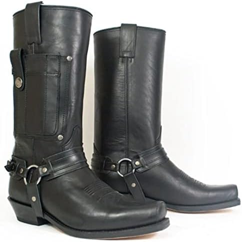 Boots Square Toe Western Boots Low Heel 