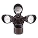 LEONLITE 30W 3-Head Motion Activated LED Outdoor Security Light, Photo Sensor, 3 Modes, 150W Halogen Equivalent, 5000K Daylight, 2700lm Floodlight for Entryways, Patios, Decks, Stairs, Bronze