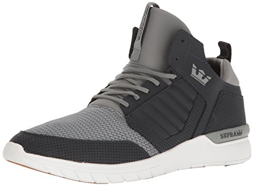 Supra method skate shoe, dark grey-white, 8.5 regular u…
