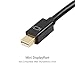 WEme 4-in-1 Mini DisplayPort (Compatible Thunderbolt) to HDMI/DVI/VGA Adapter Cable with Audio Output Converter [DP 1.2 Version] for Apple Macbook Air Pro, Surface Book, Black