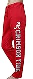 Golden Zone Women's Alabama Crimson Tide Sporty Sweatpants Pajamas Trousers - Red