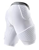 McDavid 7991 Hex Short with Contoured Wrap Around Thigh White, Large