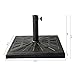 C-Hopetree 42 lb Heavy Duty Square Base Stand for Outdoor Patio Market Table Umbrella, Bronze