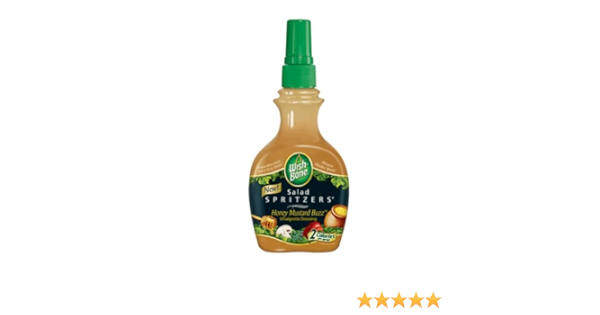 Amazon Com Wish Bone Salad Spritzers Honey Mustard Vinaigrette 7 Ounce Bottle Pack Of 9 Salad Dressings Grocery Gourmet Food