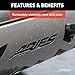 ARIES B35-9002 3-Inch Black Steel Bull Bar Select Nissan Frontier, Pathfinder, Xterra