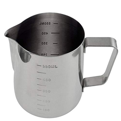 Autoark Durable 18/8 Gauge Stainless Steel Steaming Frothing Pitcher for Espresso Machines,Milk Frothers & Latte Art,20 Oz,AH-001
