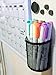 Magnetic Pen/Pencil Mesh Metal Basket/Holder/Container/Storage/Organizer for Kitchen/Refrigerator/Fridge/Whiteboard/Dry Erase/File Cabinet/Locker (Black)(Set of 2)