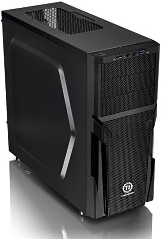 Thermaltake Versa H21 SPCC ATX Mid Tower Computer Chassis CA-1B2-00M1NN-00,Black
