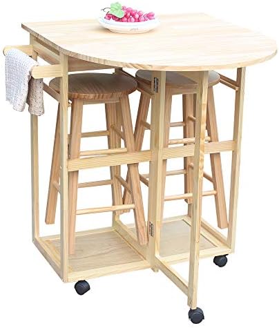 Small kitchen desk set with drawers and leaf extension, worth $115.79 as of August 09, 2023.