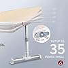 TaoTronics Laptop Table,Foldable Laptop Desk for Bed , Height and Angle Adjustable Lap Bed Desk,Portable Bed Tray Table…