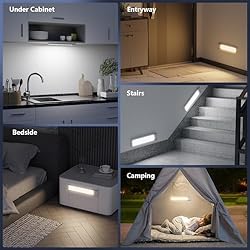 Buiybosx Under Cabinet Lighting 68-LED Rechargeable