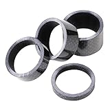 Alston Carbon Fiber Bicycle Headset Spacer 1 1/8″ Set Stem Set 5-10-15-20mm 4PCS