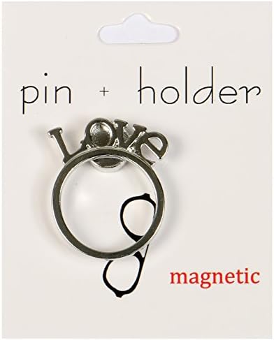PIN + Holder - Magnetic Decorative Pin & Eyeglass Holder, Love