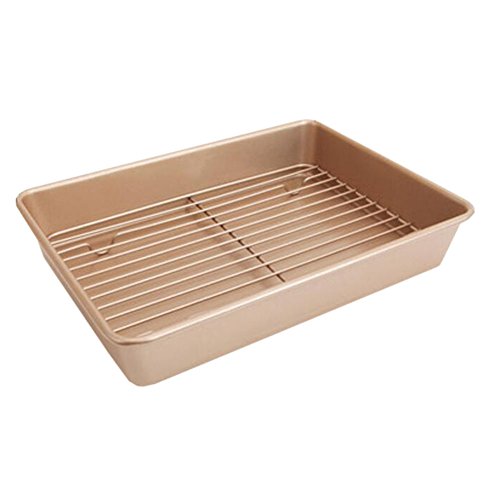 Click Here to See More Images Xinvision 13-inch Nonstick Cake Baking Tray Thanksgiving Day Turkey Roasting Pan (High 6CM)