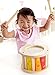 Hape Small Wooden Handheld Mr. Tambourine Early Melodies Kid Toy Musical Instrument with 3 Cymbal Pairs for Preschool Toddlers