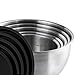 chéri d'amour Mixing Bowls with Lids, Premium Stainless Steel, Non-Slip