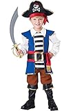 InCharacter Baby Boy's Pirate Boy Costume, Blue/Red, 4T by Fun World