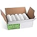 Aluf Plastics Trash Bags - (Commercial 250 Pack) - Source Reduction Series Value High Density 16 Micron Gauge (equiv) - Intended for Home, Office, Bathroom, Paper, Styrofoam