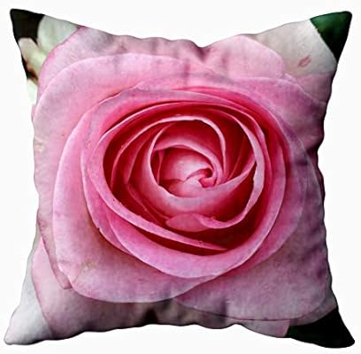 Shorping Zippered Pillow Covers Pillowcases 20x30 Inch Pink Rose