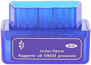 OBD Super Mini Bluetooth OBD2 Scanner Tool, Car Scan Auto Adapter Check Engine Diagnostic Tool for Android Torque/PC