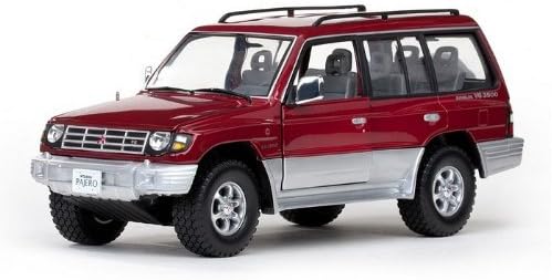 1998 Mitsubishi Pajero Long 3.5 V6 Burgundy 1/18 by Sunstar 1224